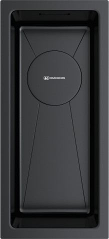 Кухонная мойка из нержавейки Omoikiri Taki 20-U/IF-GB графит