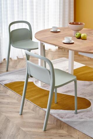 Стол обеденный HALMAR RINGO дуб крафт/белый 102-142/102