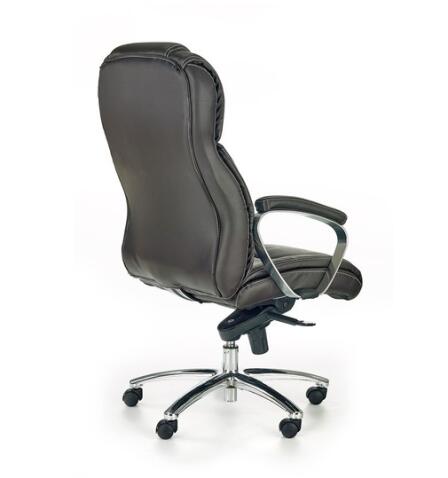 Кресло компьютерное HALMAR FOSTER т. коричневый/хром