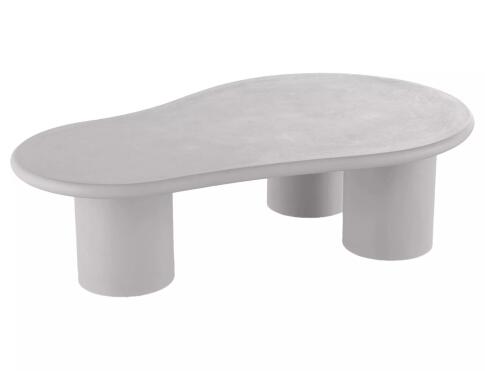 Стол журнальный SIGNAL SELENA светло-серый 130/80/35