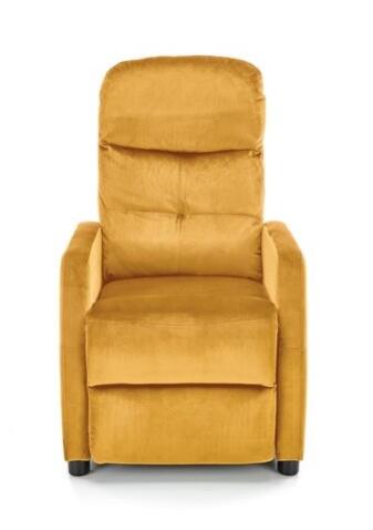 Кресло HALMAR FELIPE 2 раскладное, горчичный/венге