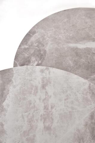 Комплект HALMAR ITAKA (2 стола журнальных) серый мрамор/графит