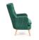 Кресло HALMAR RAVEL темно-зеленый/натуральный