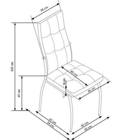 Стул HALMAR K416 черный/хром