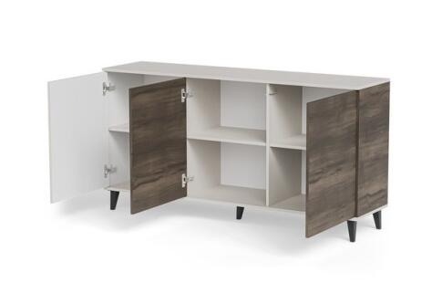 Комод HALMAR RANDOM 2 KM-1 кашемир/орех/черный