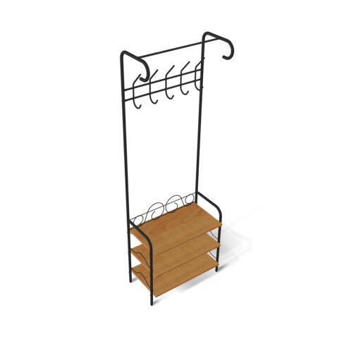 Вешалка Sheffilton M-306 артикул В1-54 черный муар/бук (+)