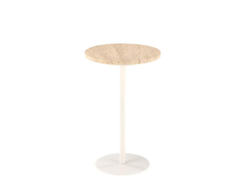 Стол журнальный HALMAR TRAVERSO травертин/белый