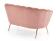 Софа HALMAR AMORINITO XL светло-розовый/золотой