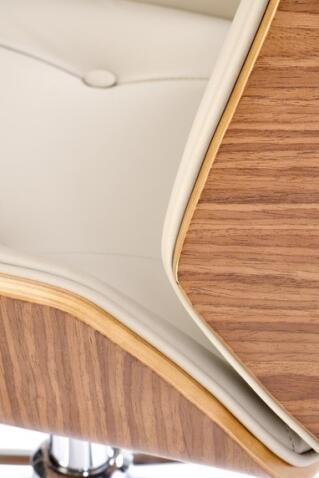 Кресло компьютерное HALMAR WEBSTER бежевый/орех