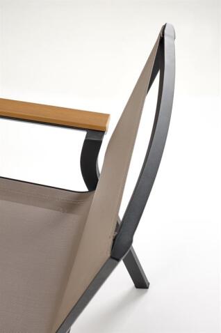 Стул HALMAR FIERRO черный/серый/коричневый