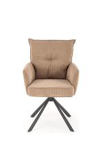 Стул HALMAR K528 капучино/черный, поворотный