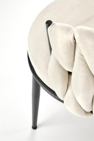 Стул HALMAR K516 светло-бежевый/черный