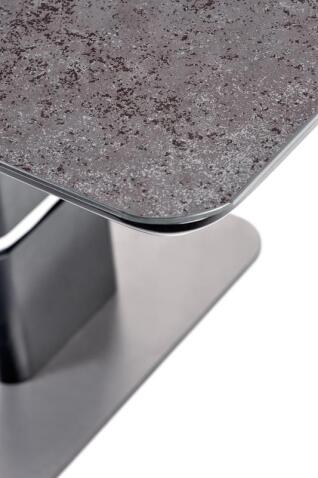 Стол обеденный HALMAR MARTIN темно-серый/черный 160-200/90