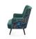 Кресло HALMAR PAGONI Bluvel 78 темно-зеленый/черный