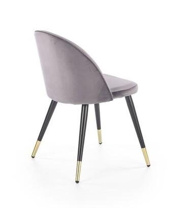 Стул HALMAR K315 серый/черный/золотой