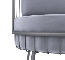 Кресло Sheffilton SHT-AMS123 стальной серый/графит муар