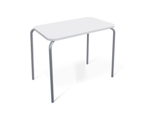 Стол Sheffilton SHT-T35 70/50 белый матовый/хром лак