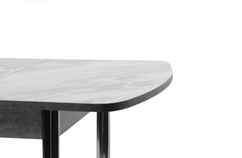 Стол ВВР Раздвижной пластиковый Лавант/Прямое хром, 110-150/70