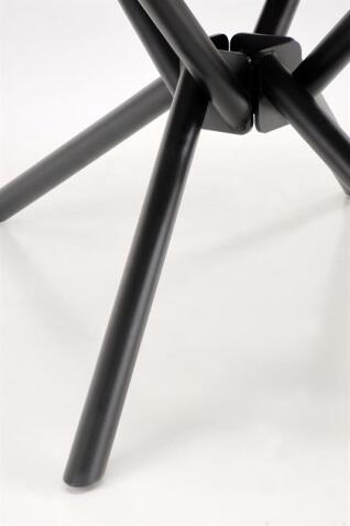 Стол обеденный HALMAR VITORINO белый мрамор/черный 160-220/90