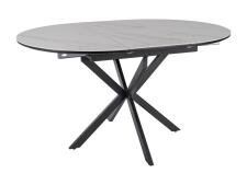 Стол обеденный SIGNAL GASTON Ceramic белый/черный 100-135/100