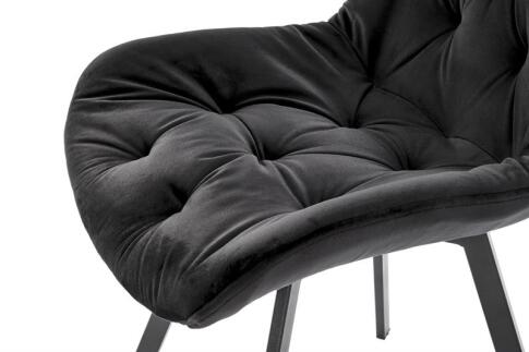 Стул HALMAR K519 черный/черный, поворотный