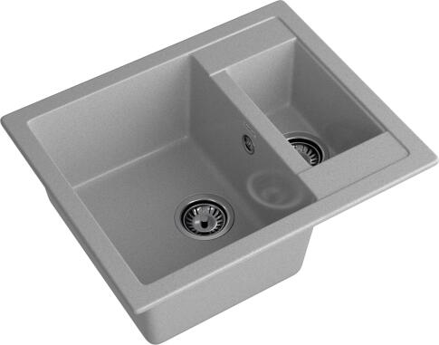 Кухонная мойка GRANFEST QUADRO Q-610K серый