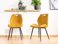 Стул SIGNAL ARCO Velvet Bluvel 68 карри/черный