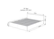 Кровать ДСВ (МС Мори) КРМ 1600.1 Графит