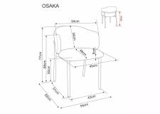 Стул SIGNAL OSAKA t.253 бежевый/черный