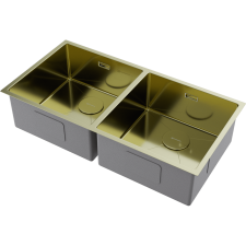 Кухонная мойка из нержавейки Omoikiri Taki 86-2-U/IF-LG светлое золото