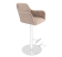 Стул барный SHT-ST38-1/S128 латте/хром/белый муар
