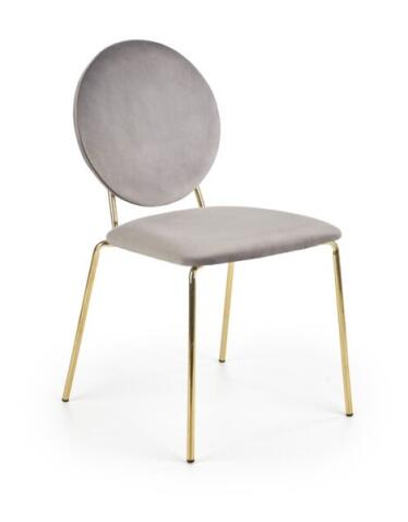 Стул HALMAR K363 серый/золотой