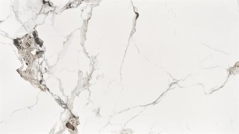 Стол обеденный HALMAR EMILIO белый мрамор/черный 140/80