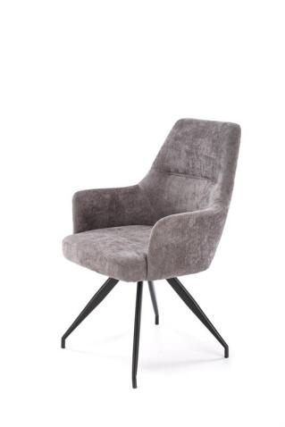 Стул HALMAR K542 серый/черный, поворотный