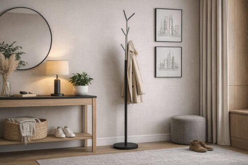 Вешалка SIGNAL LETA черный/хром