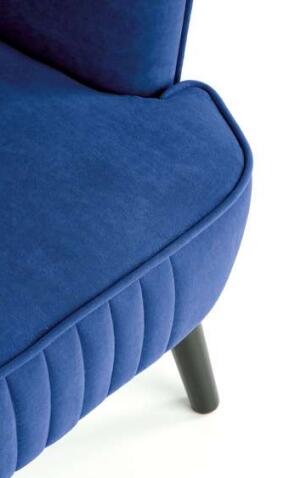 Кресло HALMAR DELGADO темно-синий/черный