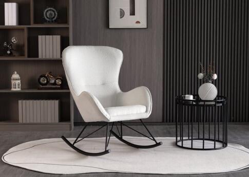 Кресло-качалка HALMAR LIBERTO 3 белый