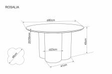 Стол журнальный SIGNAL ROSALIA дуб 80/45