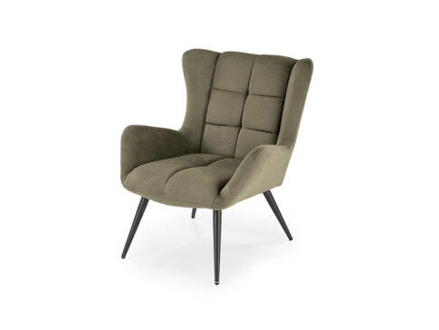 Кресло HALMAR BYRON оливковый/черный