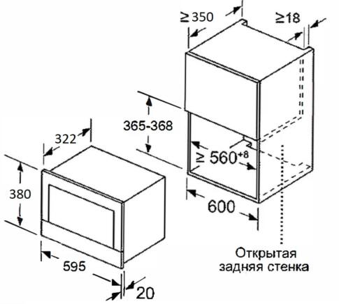 Микроволновая печь MEFERI MMO6020BK LIGHT