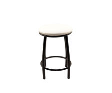 Табурет ВВР Премиум Белый/черный, экокожа