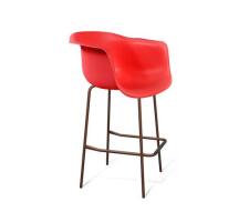 Стул барный Sheffilton SHT-ST31/S29 красный RAL3020/медный металлик