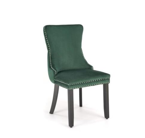 Стул HALMAR ALDA темно-зеленый/черный