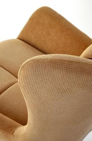 Кресло HALMAR BYRON горчичный/черный