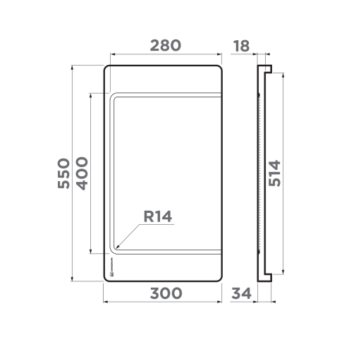 Разделочная доска Omoikiri CB-04-WOOD-L