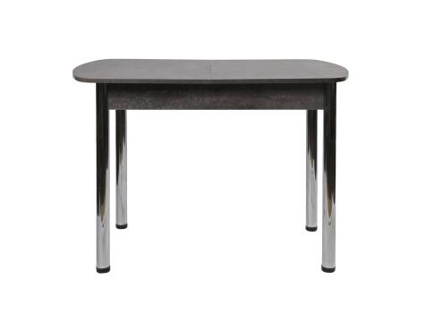 Стол ВВР ЛДСП Раздвижной Камень Темный/Прямое хром, 110/150/70