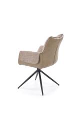 Стул HALMAR K579 коричневый/черный, поворотный