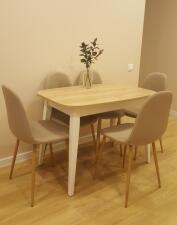 Стул SIGNAL FOX tap. 66 бежевый/дуб