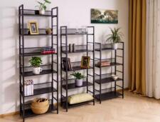 Стеллаж SIGNAL RAW R5 черный 154/60