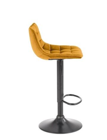 Стул барный HALMAR H95 горчичный/черный